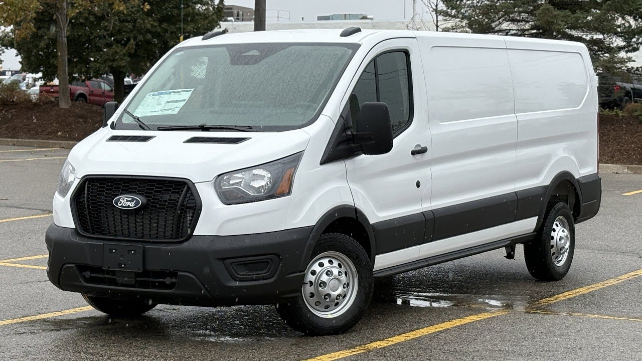 New 2026 Ford Transit Cargo Van Low Roof All Wheel Drive in Oxford White | Barrie Ford