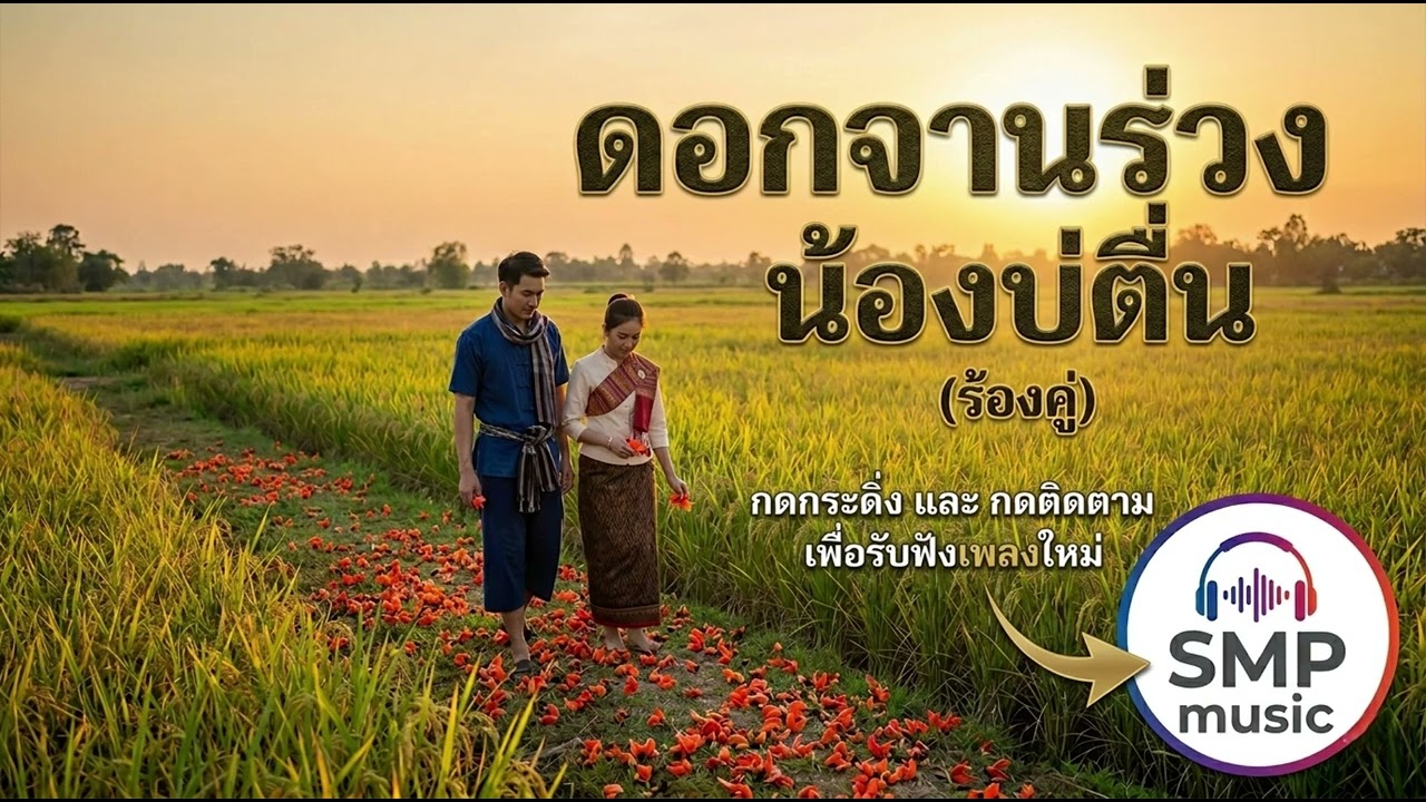 001..ดอกจานร่วง น้องบ่ตื่น V1 ร้องคู่