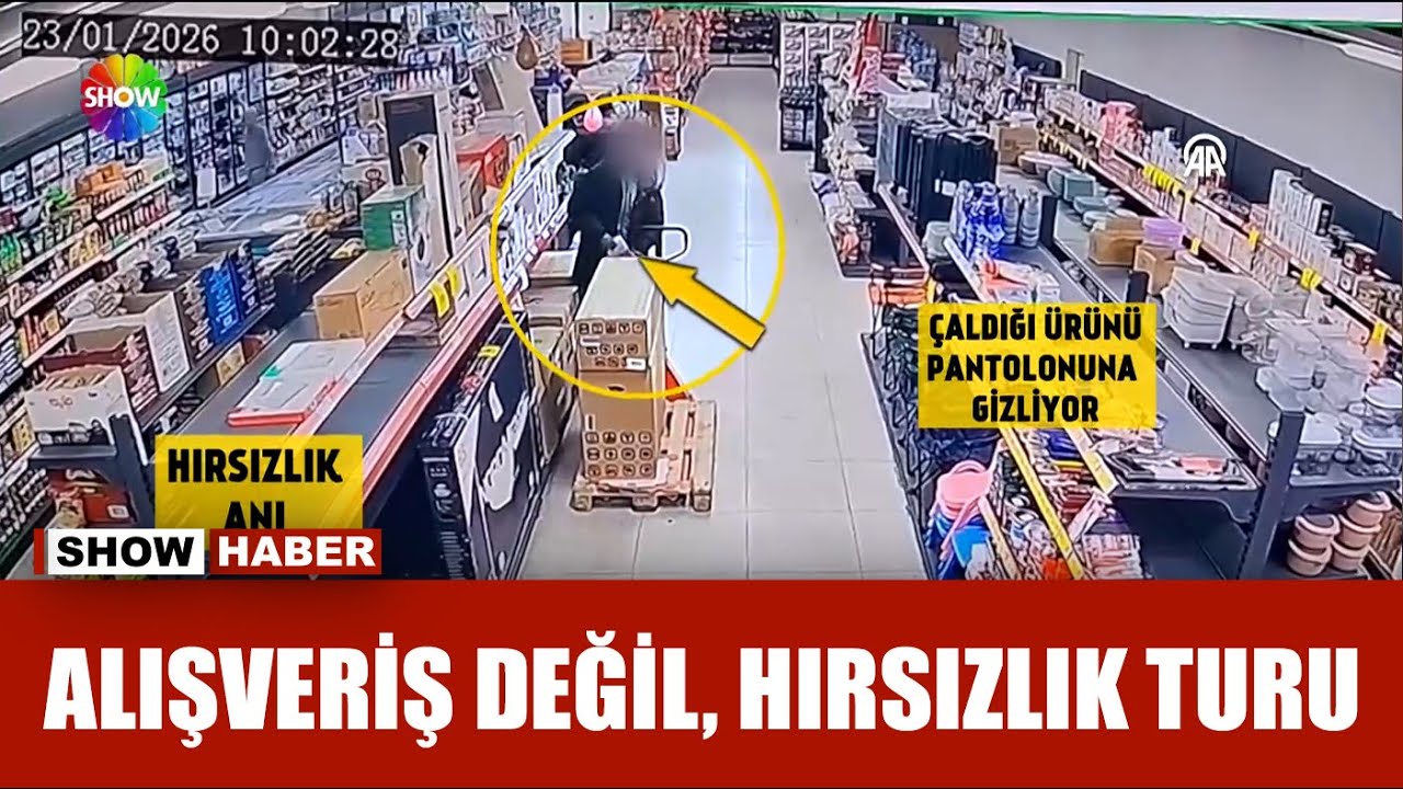 Arsız hırsız ne bulduysa çaldı!