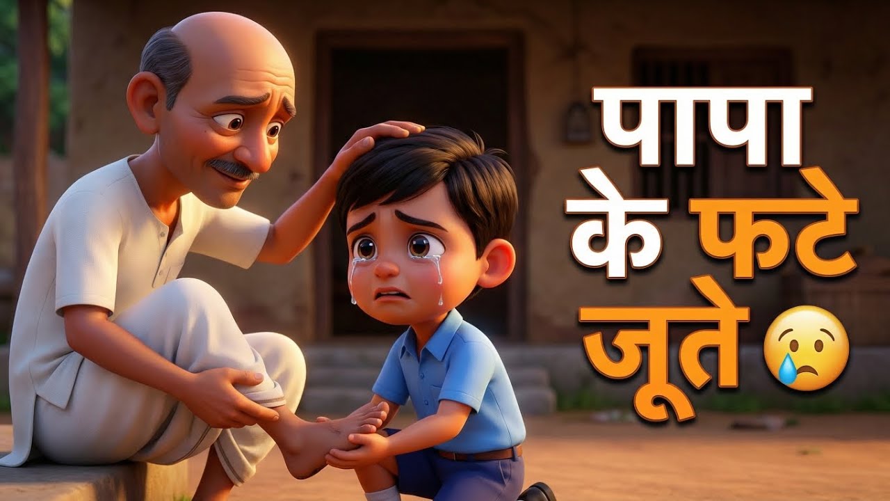“Papa ke Phate Jute 😢 | Heart Touching Father Son Story | Emotional Moral Story in Hindi”