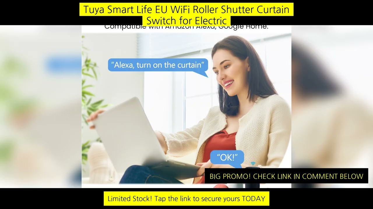 Tuya Smart Life Eu Wifi Roller Shutter Curtain Switch For Electric Motorized