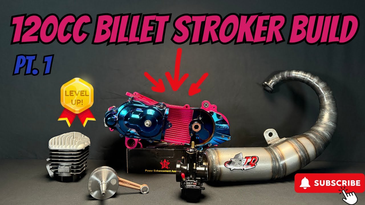 HONDA DIO 120cc BILLET STROKER BUILD! pt. 1