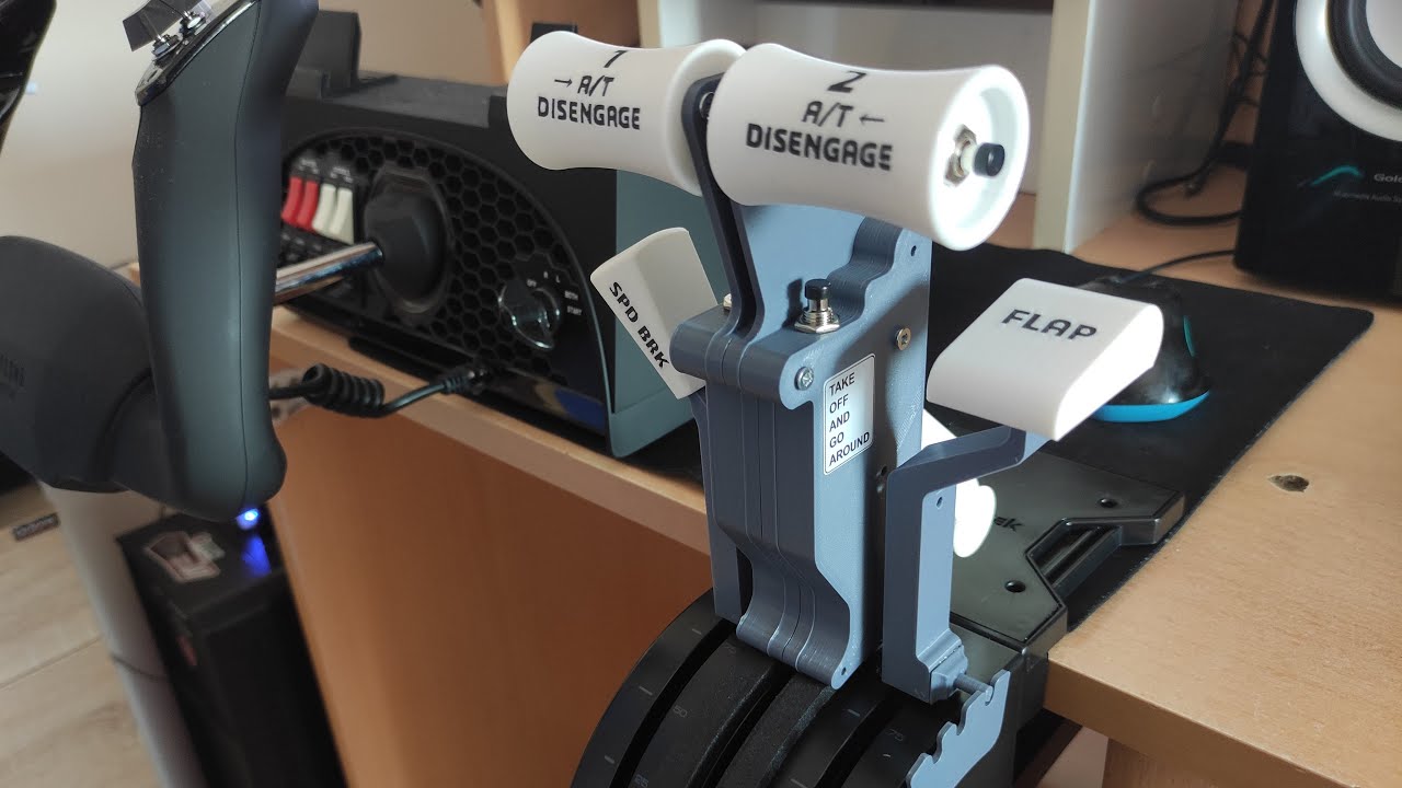 Boeing 737 Thrust/Throttle Lever for Saitek/Logitech Throttle Quadrant, Saitek Modification