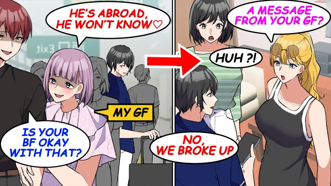My gf cheated while I was abroad… After we broke up, two gorgeous foreign girls got excited!?[Manga]