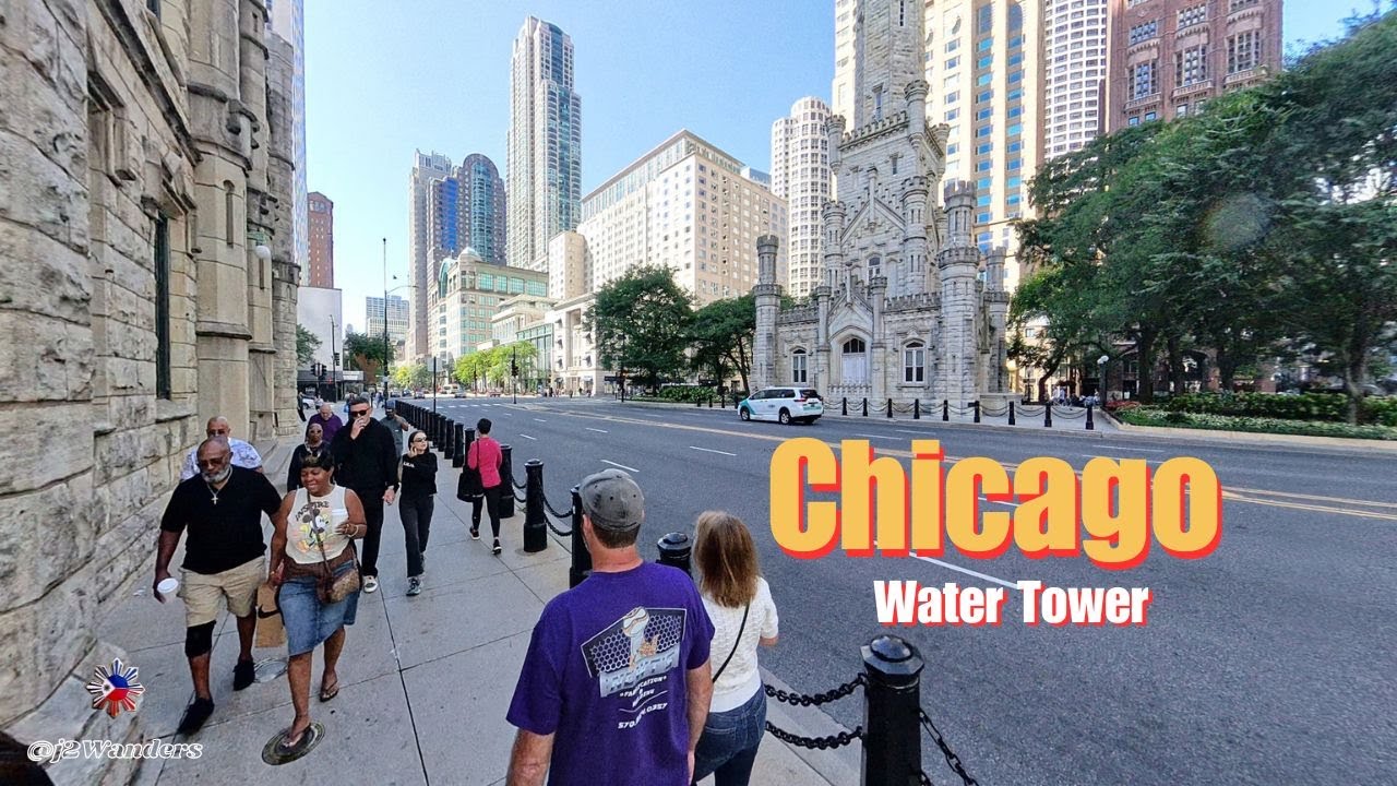 Chicago Walking Tour | Water Tower to Riverwalk (Starbucks, Harry Potter & Wrigley Building) | #usa
