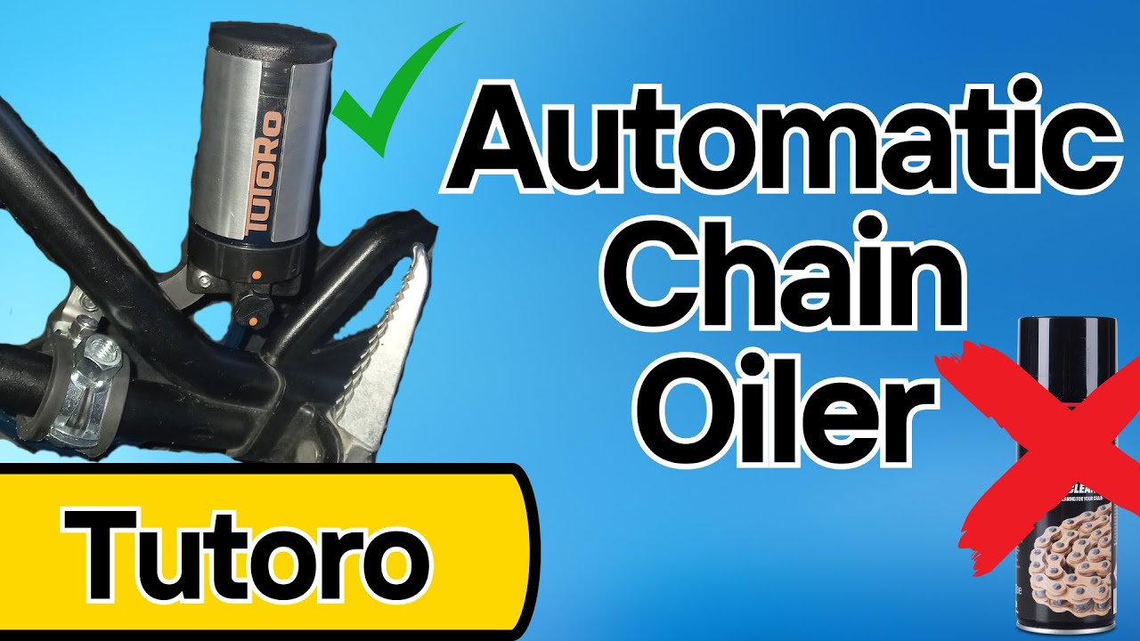 Tutoro automatic Chain oiler: Install, review and unboxing