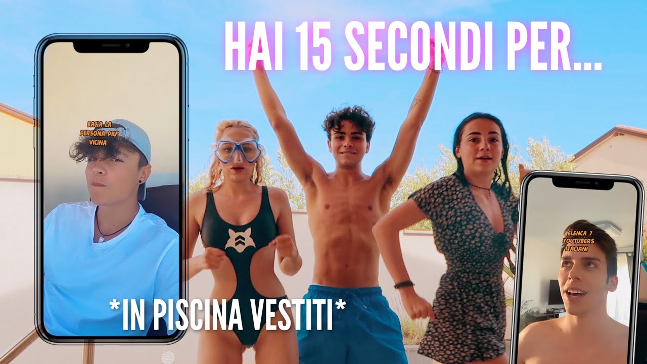 Hai 15 SECONDI per... buttarti in PISCINA vestito | Luciano Spinelli