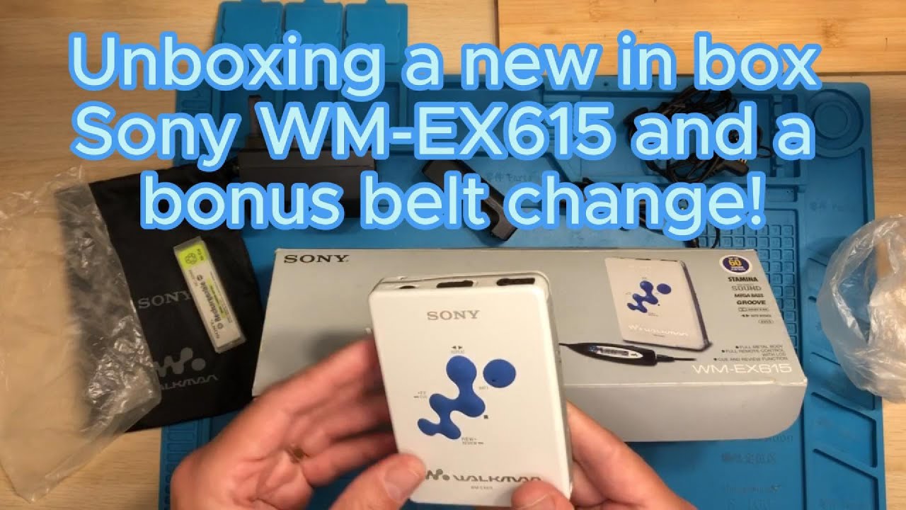 How to fix Sony WM-EX615 Unboxing and belt change on a second cassette player
