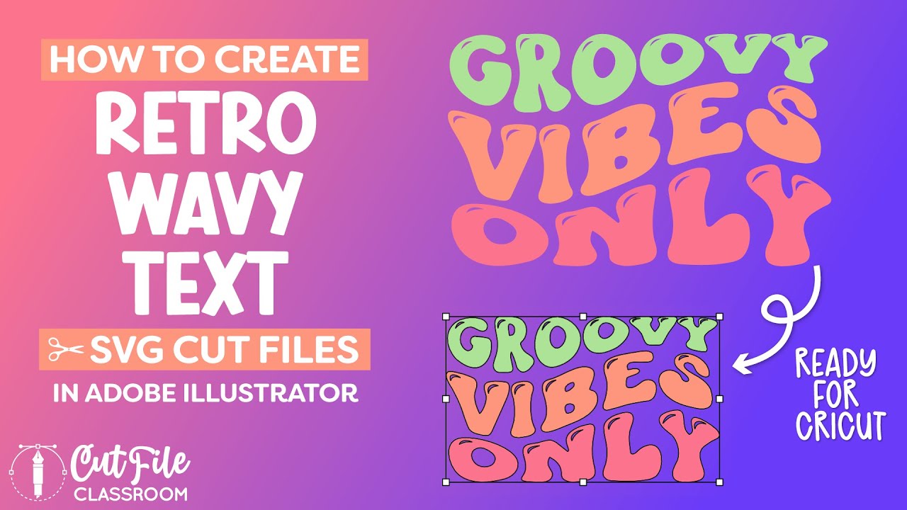 How to Create Retro Wavy Text SVG File in Adobe Illustrator