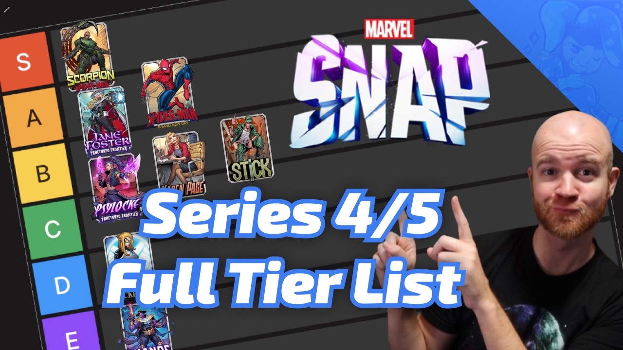 ЛУЧШИЕ и ХУДШИЕ карты 4 и 5 серии для покупки в Marvel SNAP &mdash; ПОЛНЫЙ ТИР-ЛИСТ &mdash; Выпуск за август ...