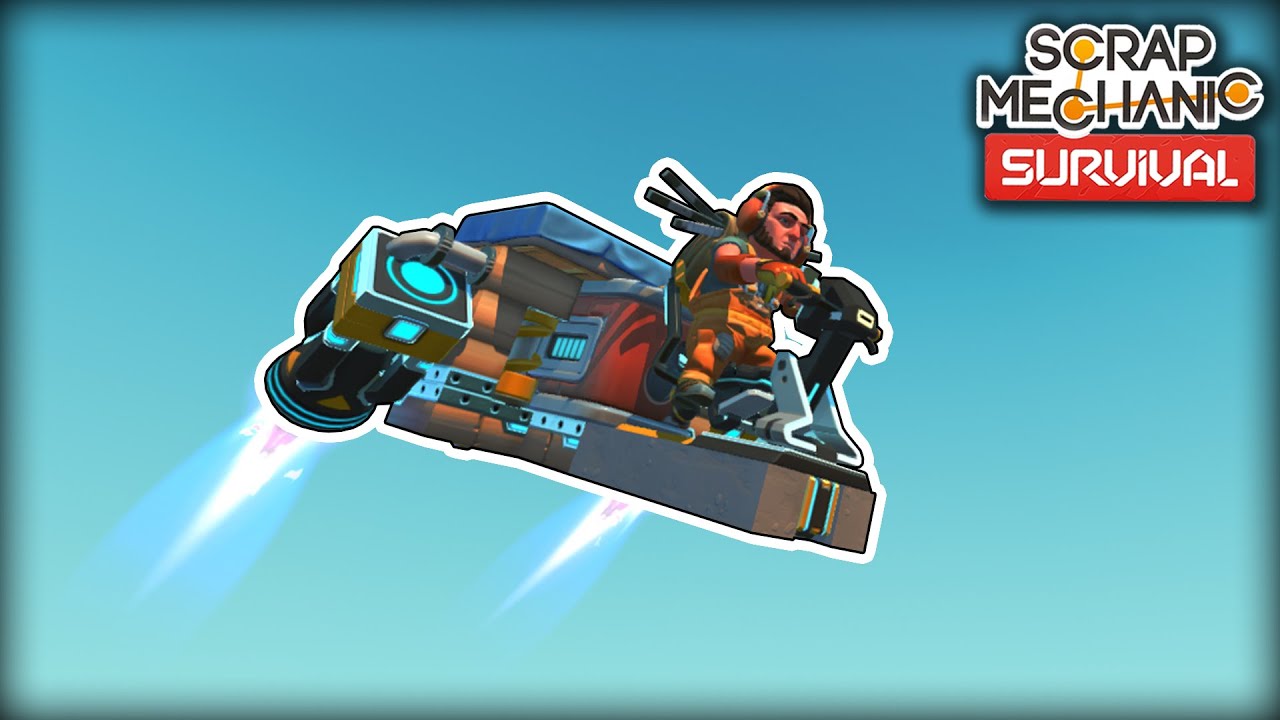 I Finally Built a Flyer For High Speed Exploring! (Scrap Mechanic Survival Ep.38)