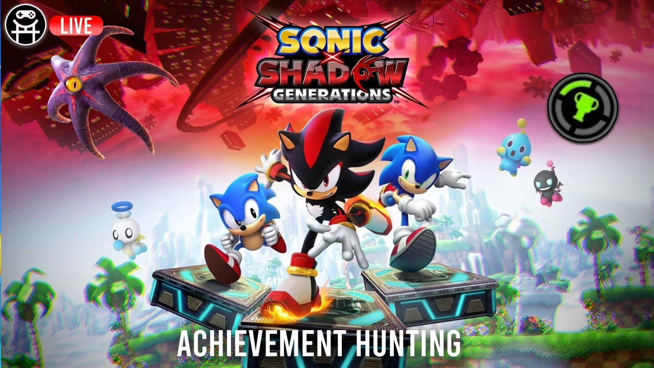 SONIC X SHADOW GENERATIONS - ACHIEVEMENT HUNTING S RANKS - XBOX SERIES X GAMEPLAY
