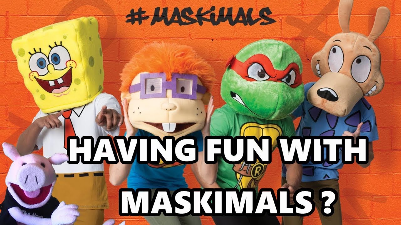 MASKIMALS - Oversized Plush Halloween Mask ! #maskimals | SamTheHamTV