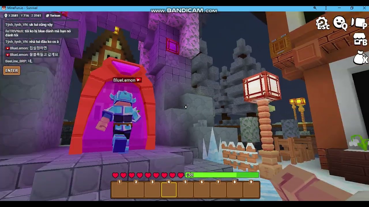 Minefun.io lâu r chx chs sever Torisan nhờ :)