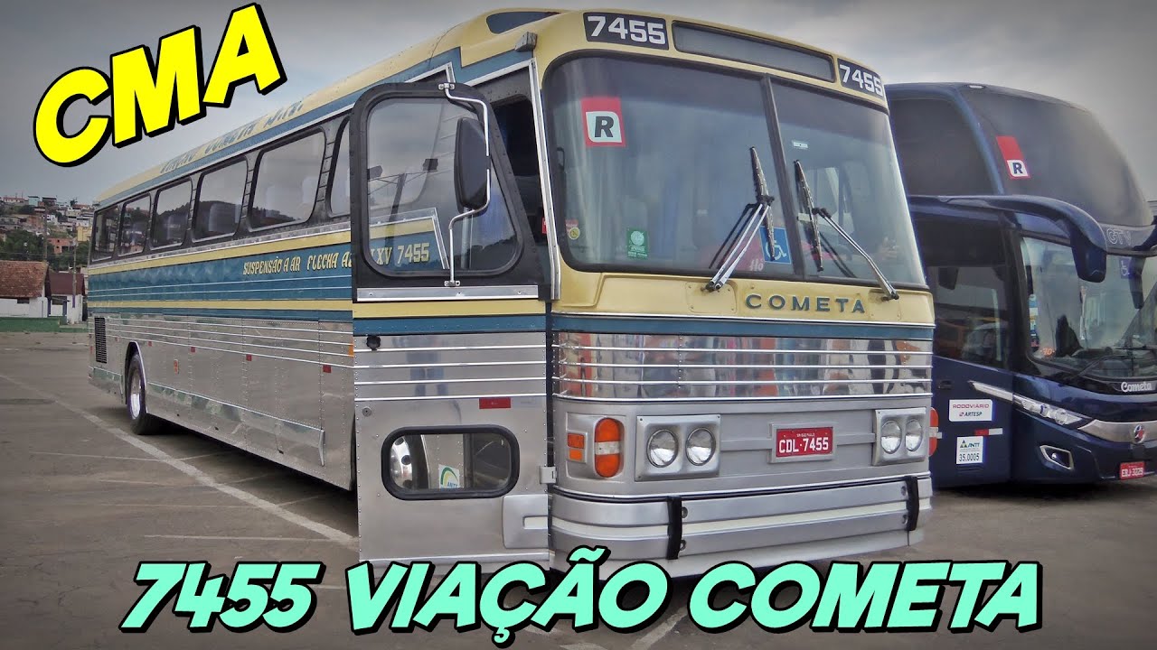 O CLASSICO DA VIAÇÃO COMETA 7455 - CMA FLECHA AZUL VII REFORMADO