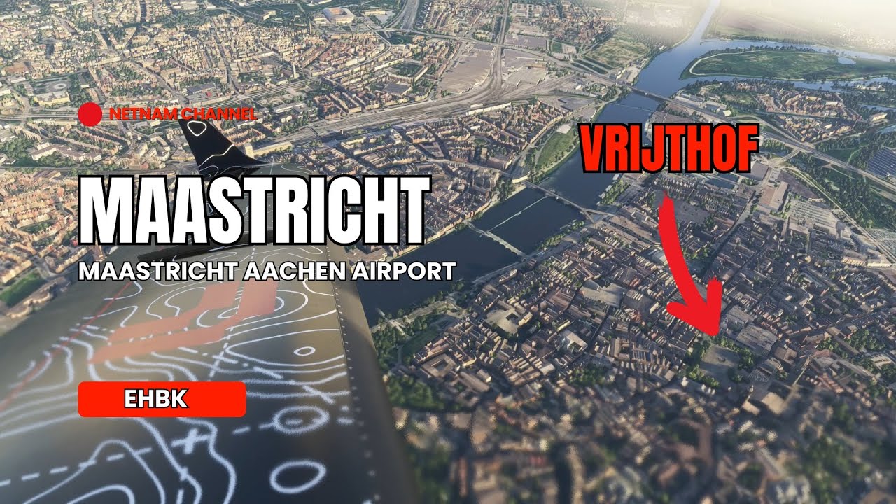 Landing in Maastricht Limburg The Netherlands | Maastricht Aachen Airport (EHBK) #maastricht #aachen