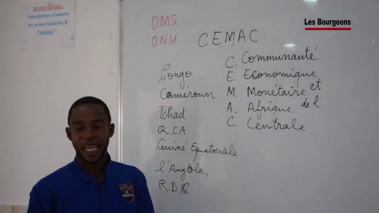 CM2: Histoire:  La CEMAC