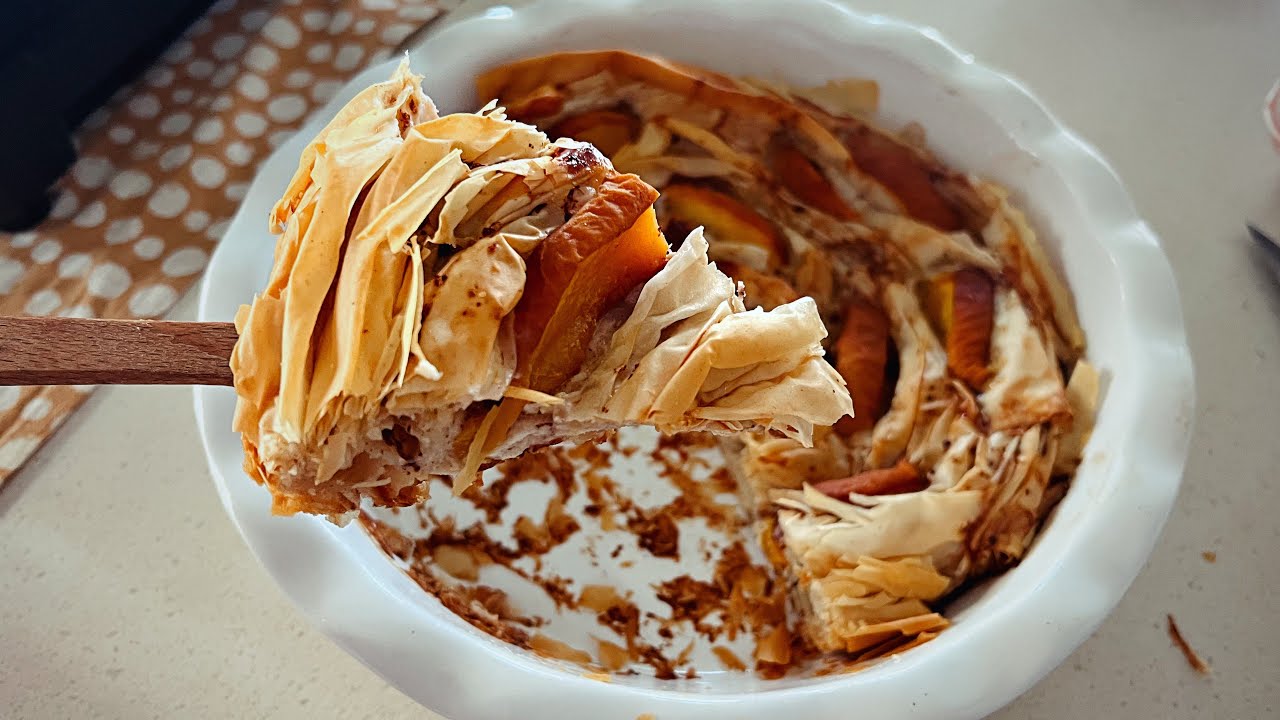 Как приготовить хрустящий пирог с персиками? / Crusty Peach Cake 🍑