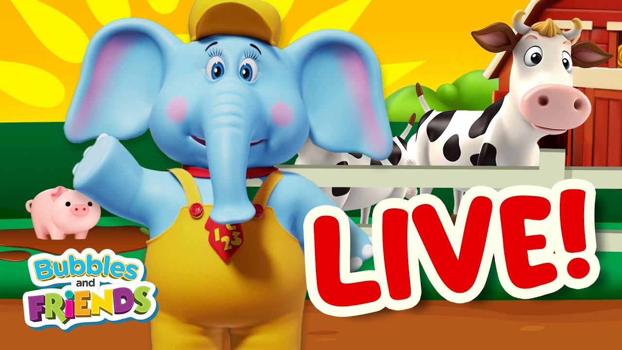 🔴 🎶 24/7 Live Stream of Nursery Rhymes by Bubbles and Friends! Music for kids! 🎶 #live