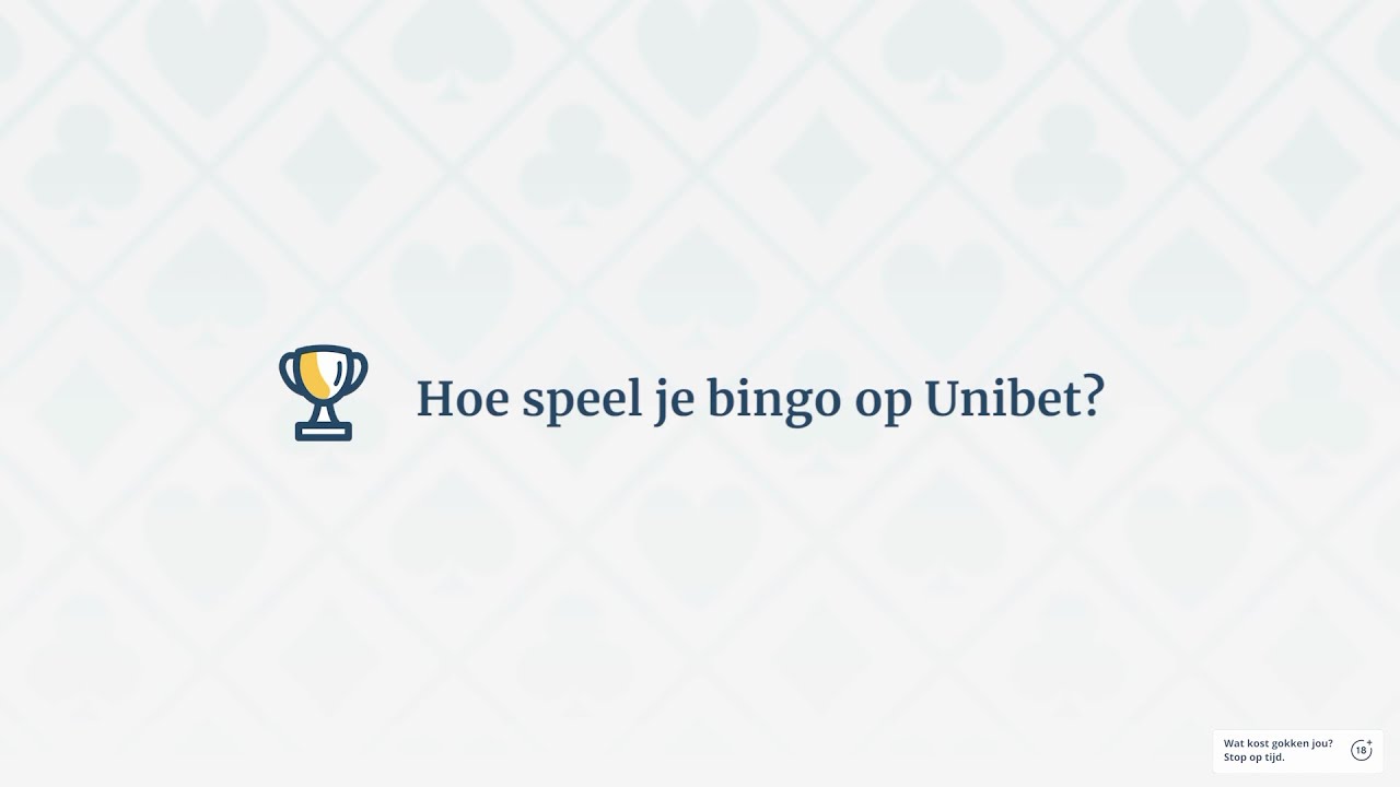 Hoe speel je bingo op Unibet?