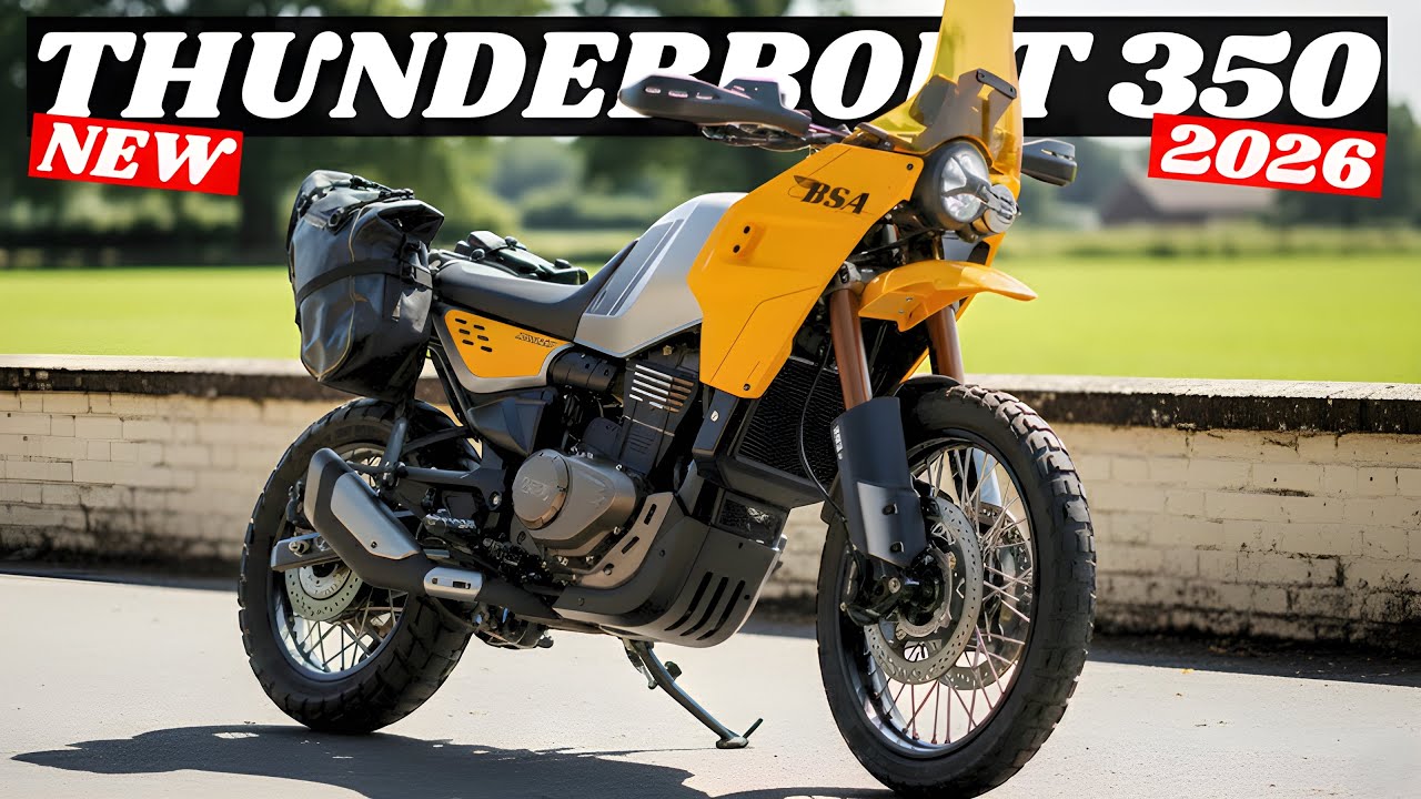 Zupełnie nowy BSA Thunderbolt 350 | Retro motocykl przygodowy odrodzony na rok 2026