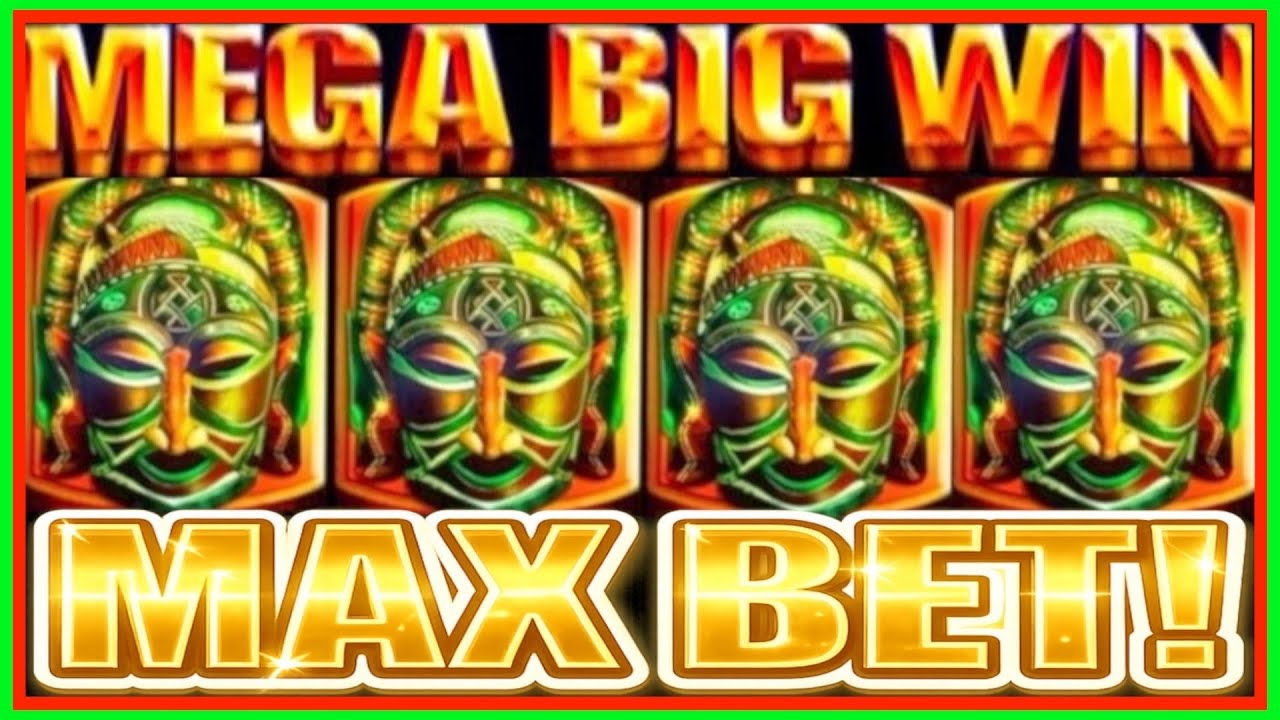 **MEGA WIN BONUS!!!** MAX BET!!! King of Africa Slot Machine (WMS)
