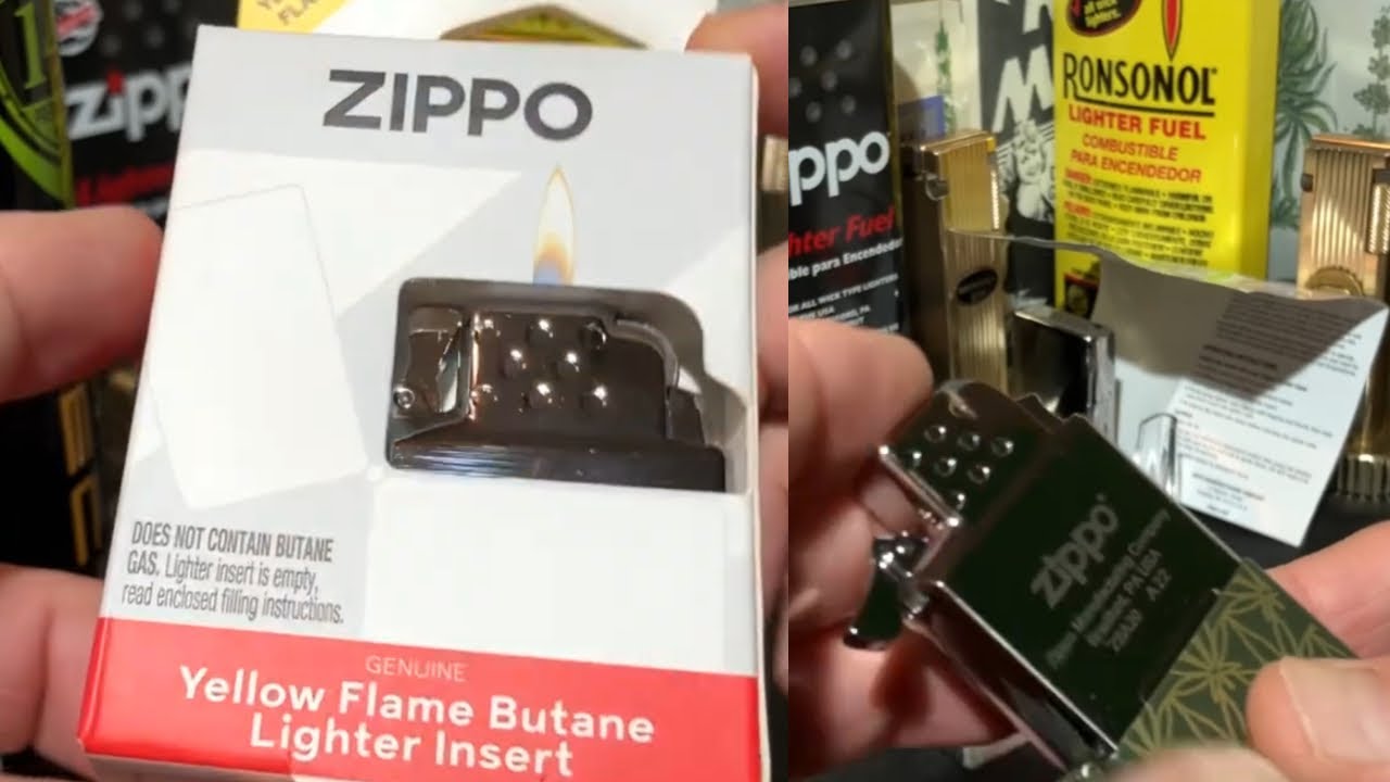 Unpackaging, Fueling Up And Installing A New Zippo Refillable Butane Soft Yellow Flame Insert