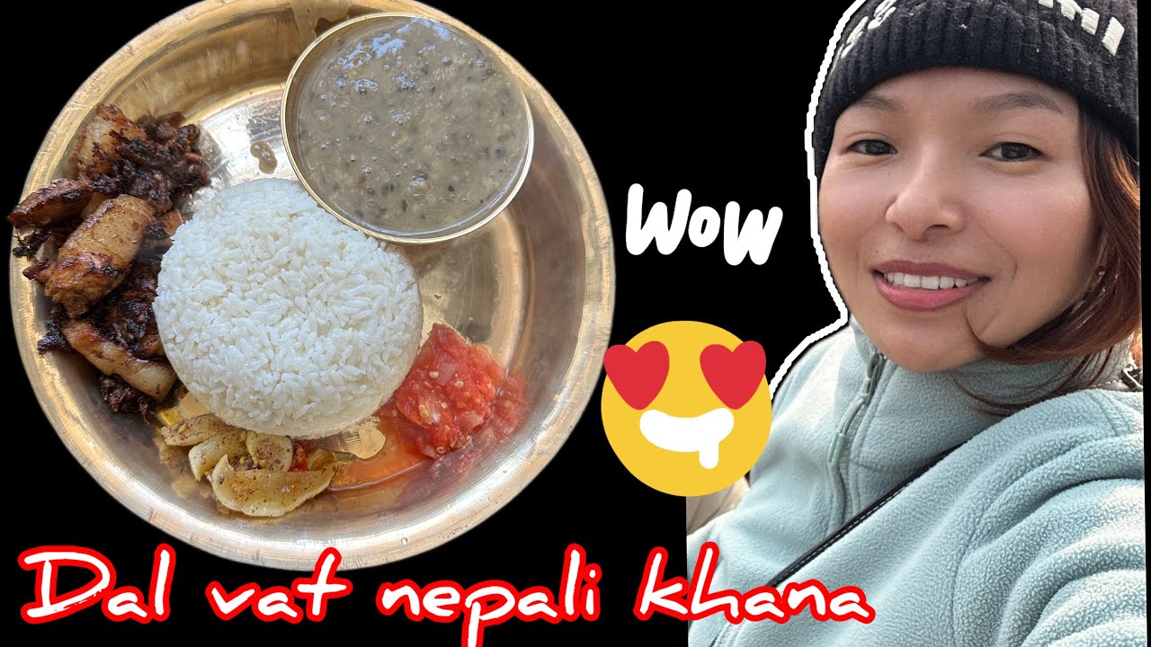 चाइनामा बसेपनी दाल भात नेपाली खाना बनार स्वादिष्ट संग खाइयो | Dal rice was made and eaten . 