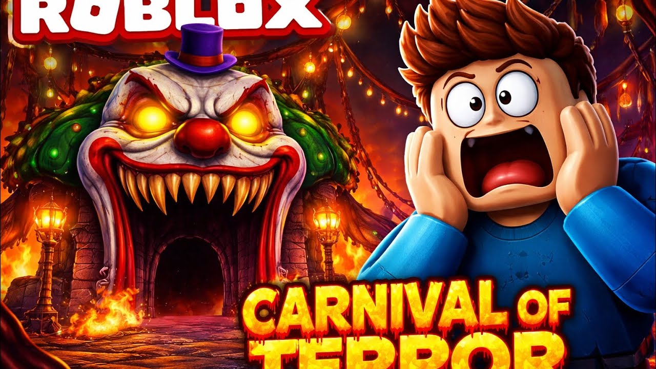 I escaped from the Carnival of Terrors.ROBLOX Gameplay #01. 