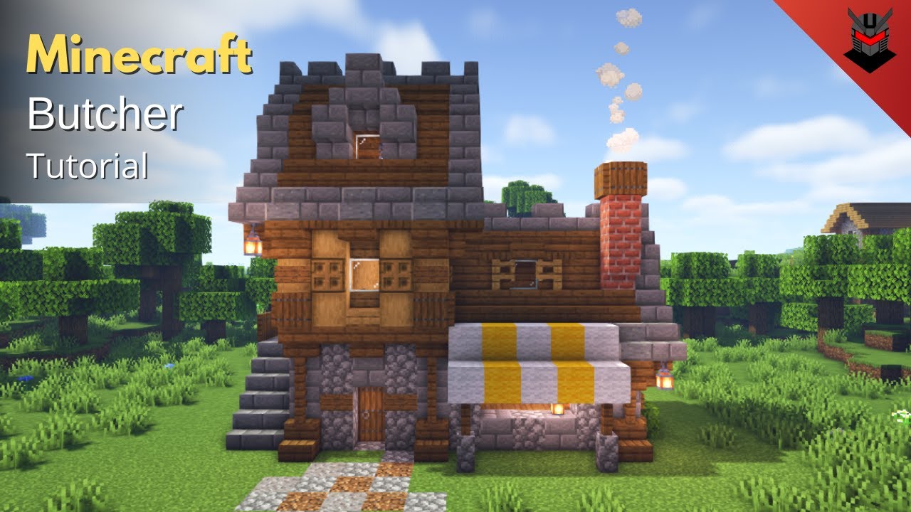 Minecraft: How to Build a Medieval Butcher's House | Butcher Shop (Tutorial)