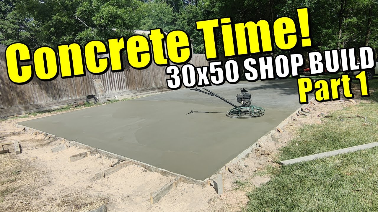 Сборка бетона 30x50, часть 1! Подготовка и заливка бетона от ZAC Concrete (Хьюстон)
