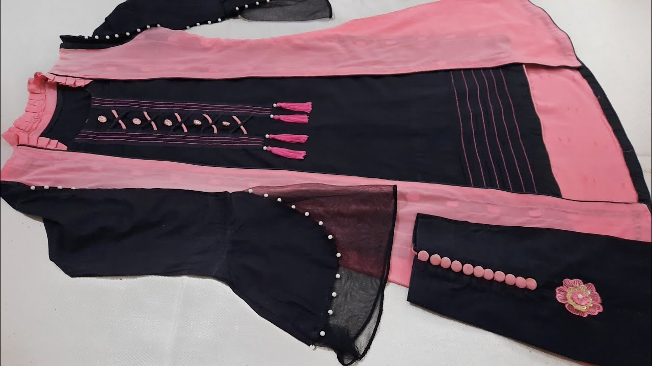 Very Beautiful Designs of Gown & Trousers | 3 Different styles of Gown with Unique Trousers