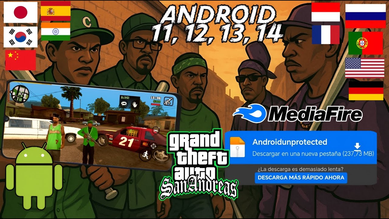 Как играть в GTA San Andreas на Android 11, 12, 13 и 14 (Без рутирования и с лёгкой установкой!) 🇷🇺