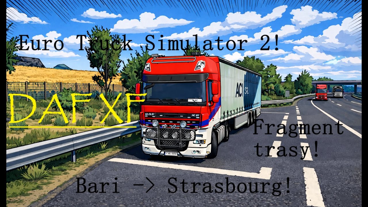 🚛Fragment trasy Bari ➡️ Strasbourg 🚛- ETS2 - Podróż z Miki'm! Odcinek 1!