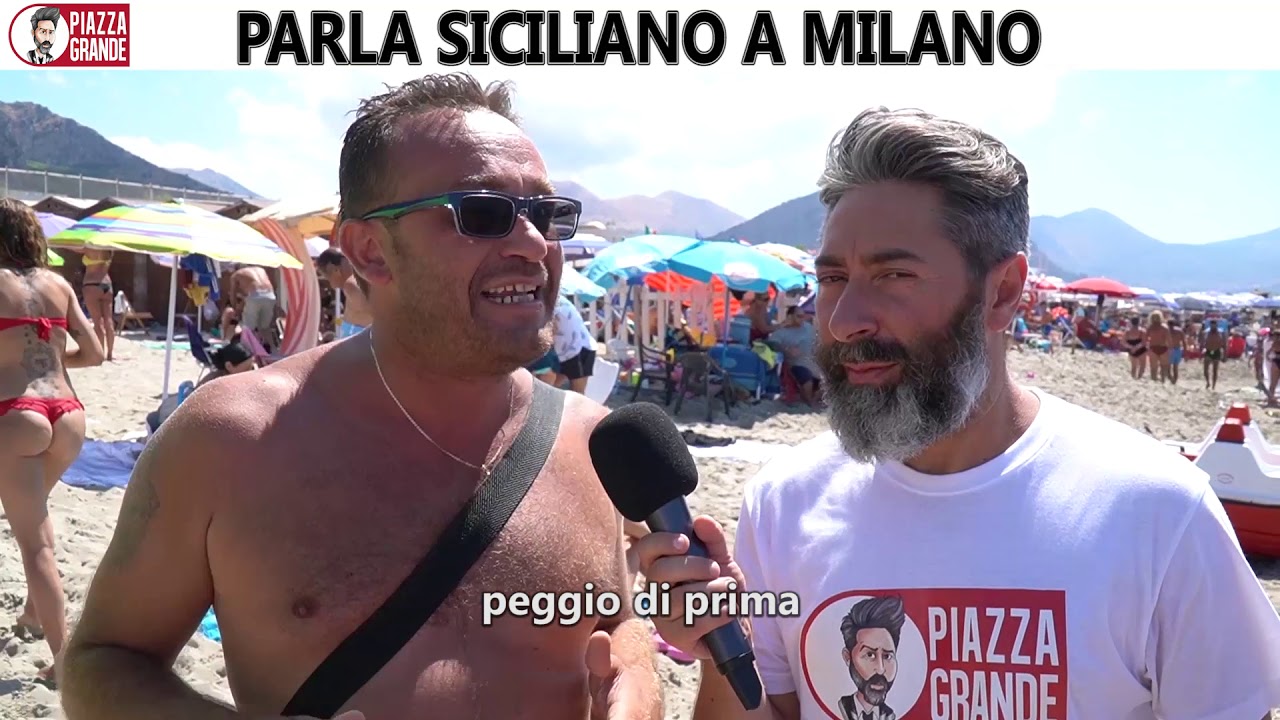 VIVE A MILANO PARLA SICILIANO