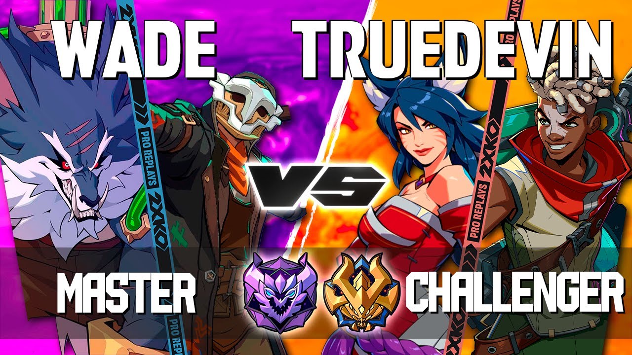 2XKO ▰ WADE (Ekko-Warwick) vs TRUEDEVIN (Ahri-Ekko) ▰ 2XKO Pro level replays