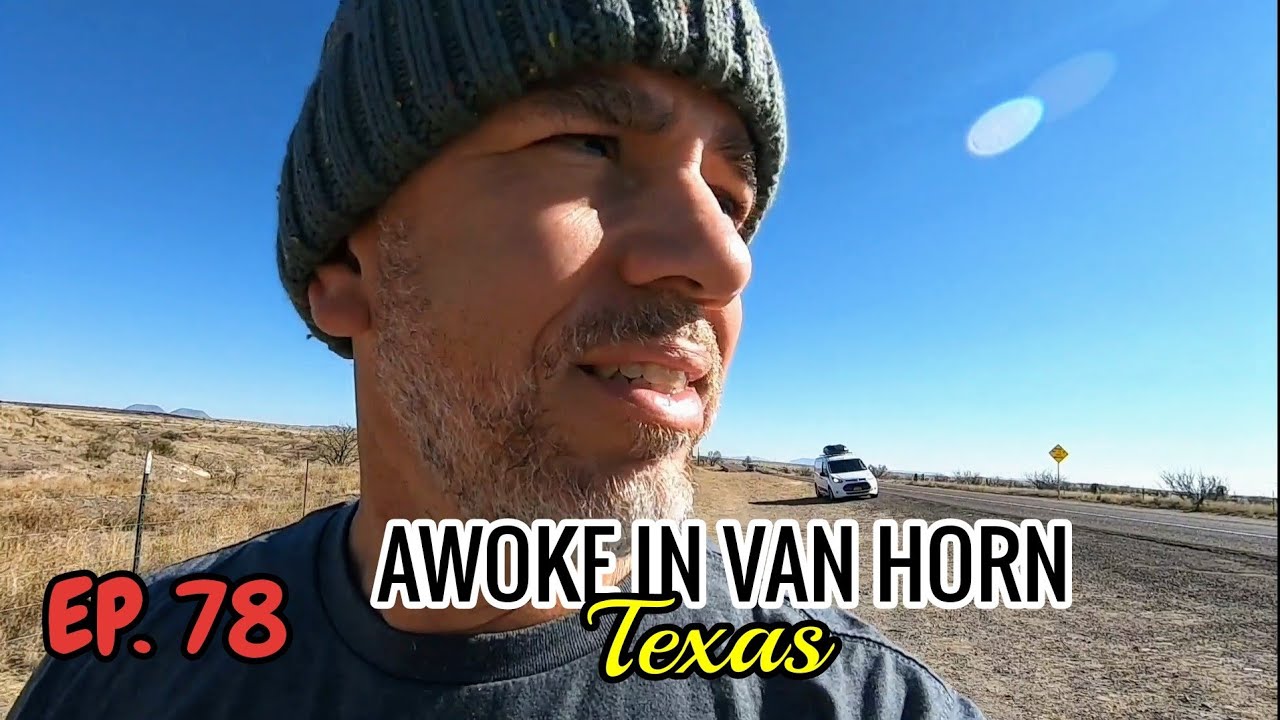 Awoke in Van Horn, Texas | Old Abandoned Motel | High School Football Field| Van Life