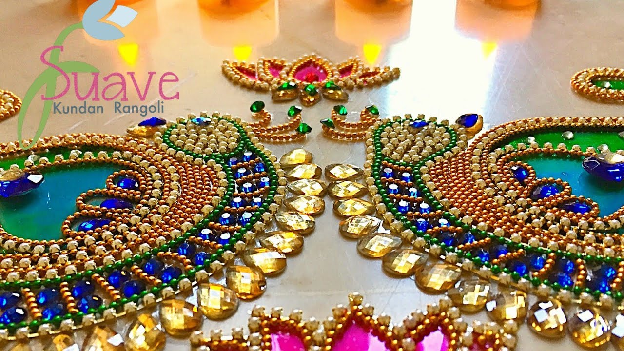 Peacock Rangoli DIY | Handicraft | Suave