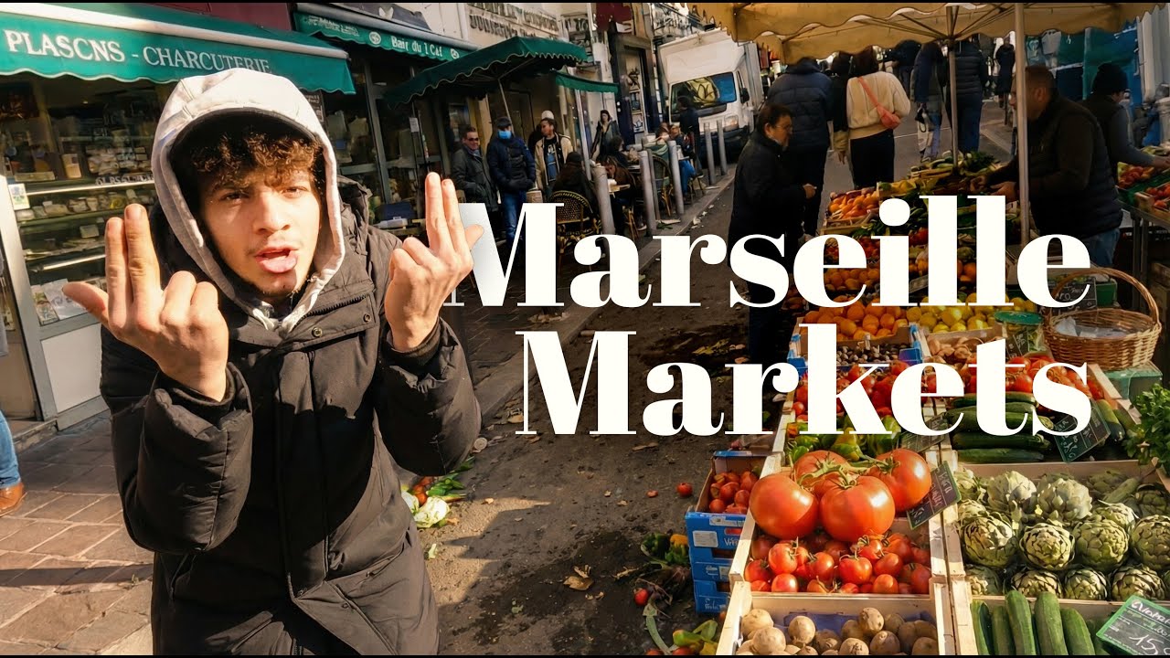 🇫🇷 Marseille Street Markets | Walking Tour (4K)