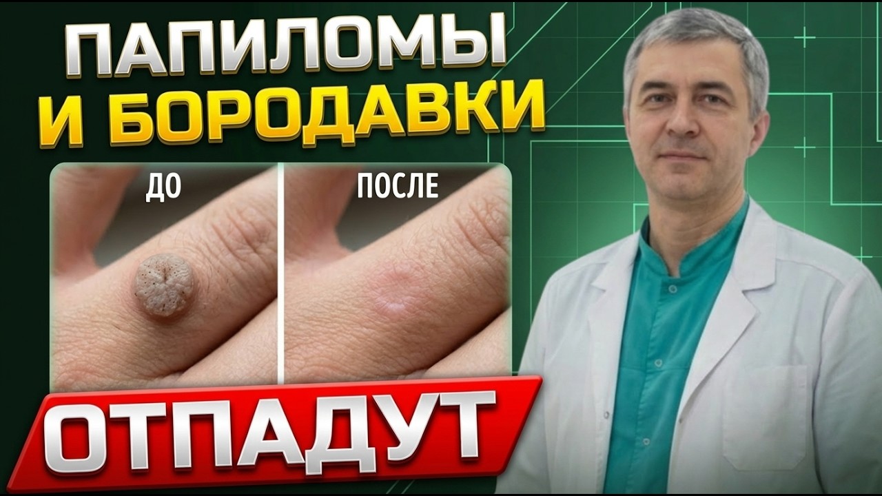 Как ИЗБАВИТСЯ от КОЖНЫХ НОВООБРАЗОВАНИЙ навсегда? Папилломы, бородавки и кератомы причины и лечение!