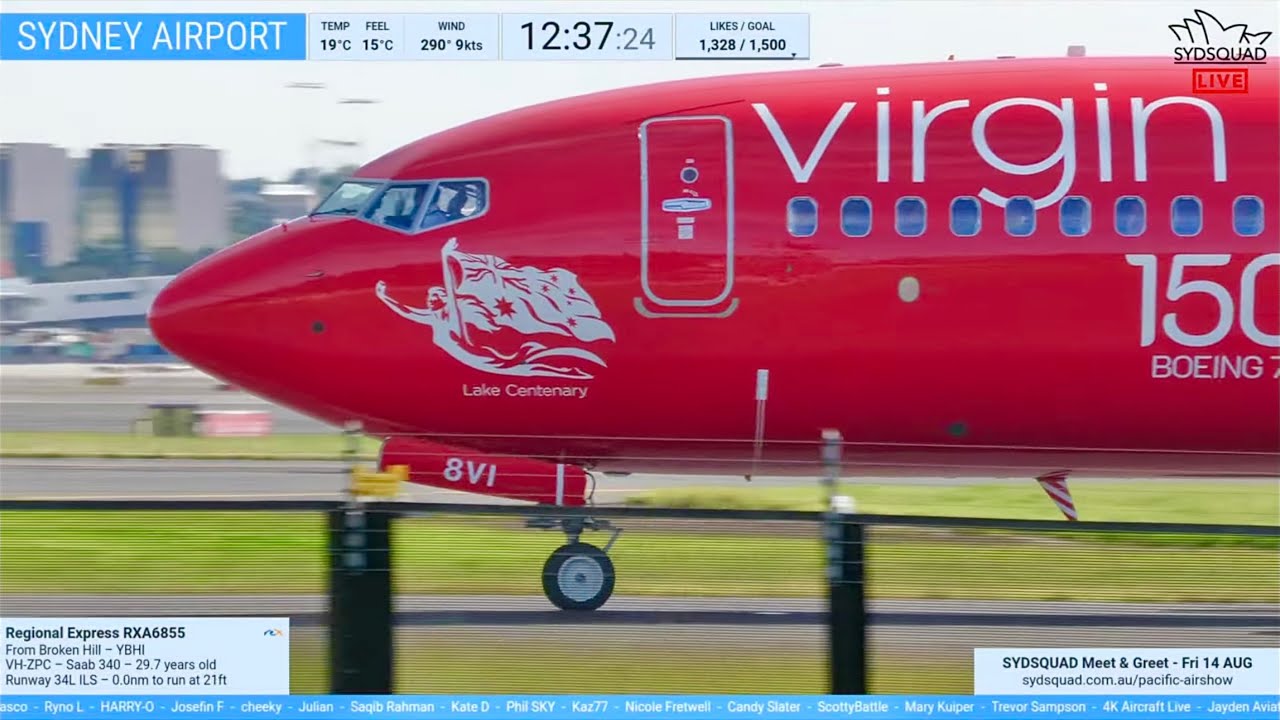 🔴LIVE Sydney Airport Plane Spotting with SydSquad!- 22.7.26 🔴