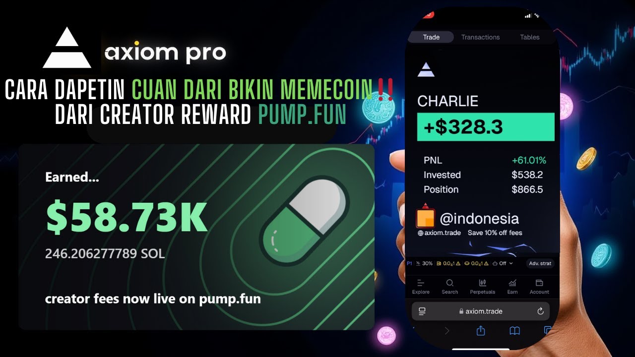Cara Dapetin Creator Reward Dari Pump.fun 💰 | Bikin Memecoin Bisa Hasilin Cuan Puluhan Ribu Dollar