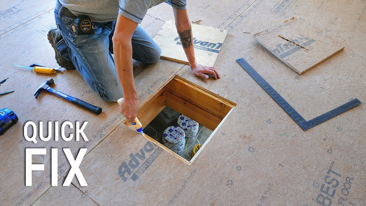 Fixing a big HOLE in the subfloor