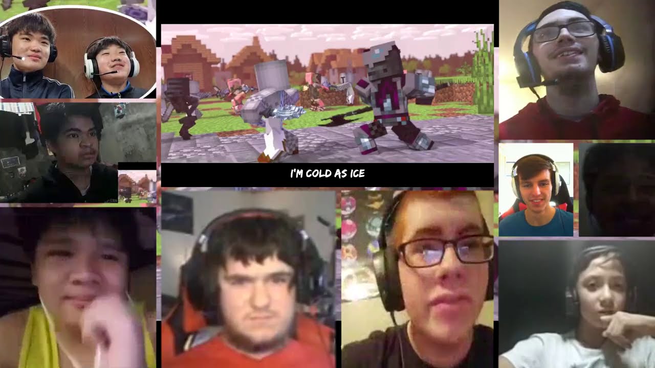 ♪ Cold as Ice: The Remake - A Minecraft Music Video [REACTION MASH-UP]#958