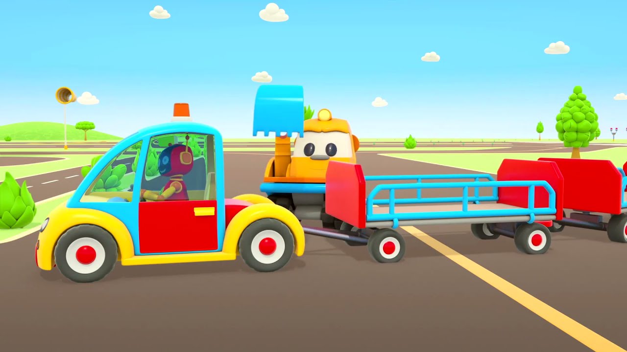 Leo the Truck and Street Vehicles. Car Cartoons Full Episodes for Kids