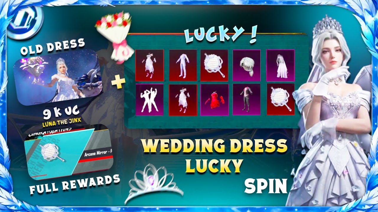 WEDDING DRESS LUCKY SPIN | VALENTINE'S SPIN | NEW WEDDING DRESS + OLD WEDDING DRESS 