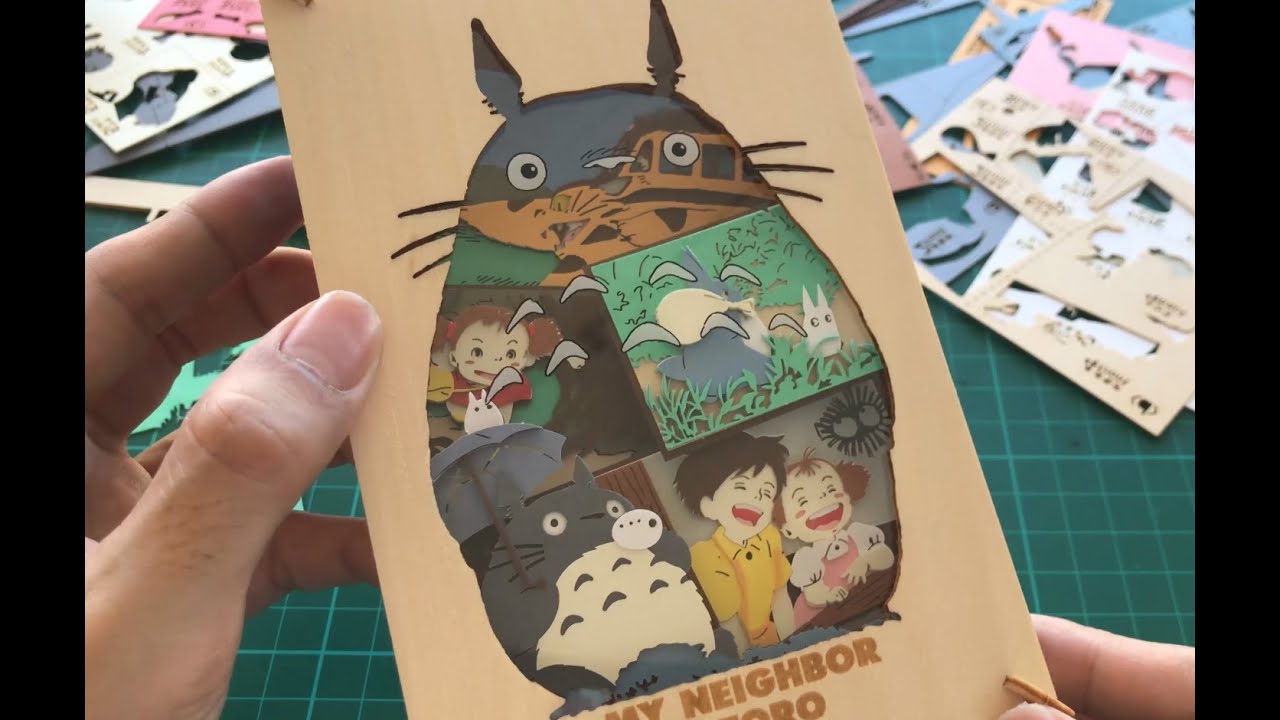 PAPER THEATER: MY NEIGHBOR TOTORO WOOD STYLE (ASMR)