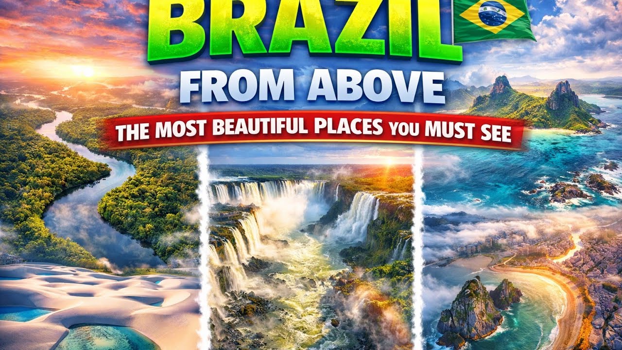 BRAZIL FROM ABOVE The Most Beautiful Places You Must See #travel #brazil #adventure 