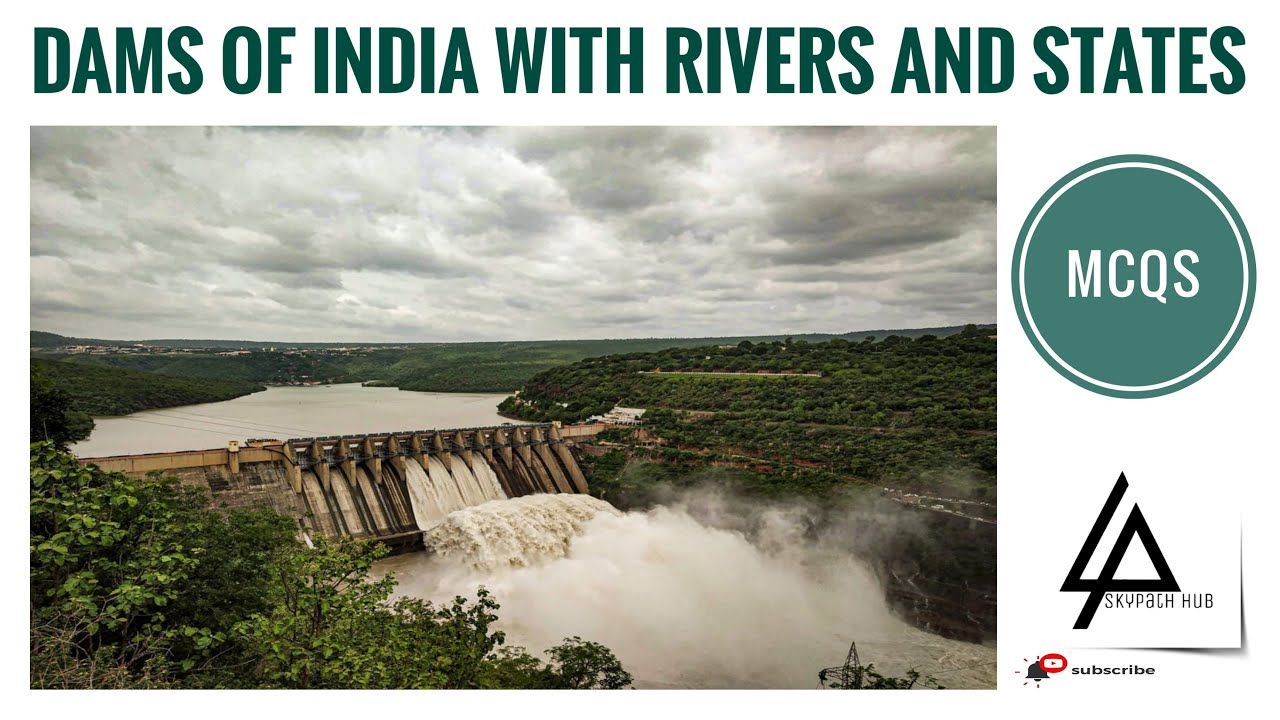 MCQ on Dams of India with river and states | Dams and river valley project MCQ | Skypath Hub