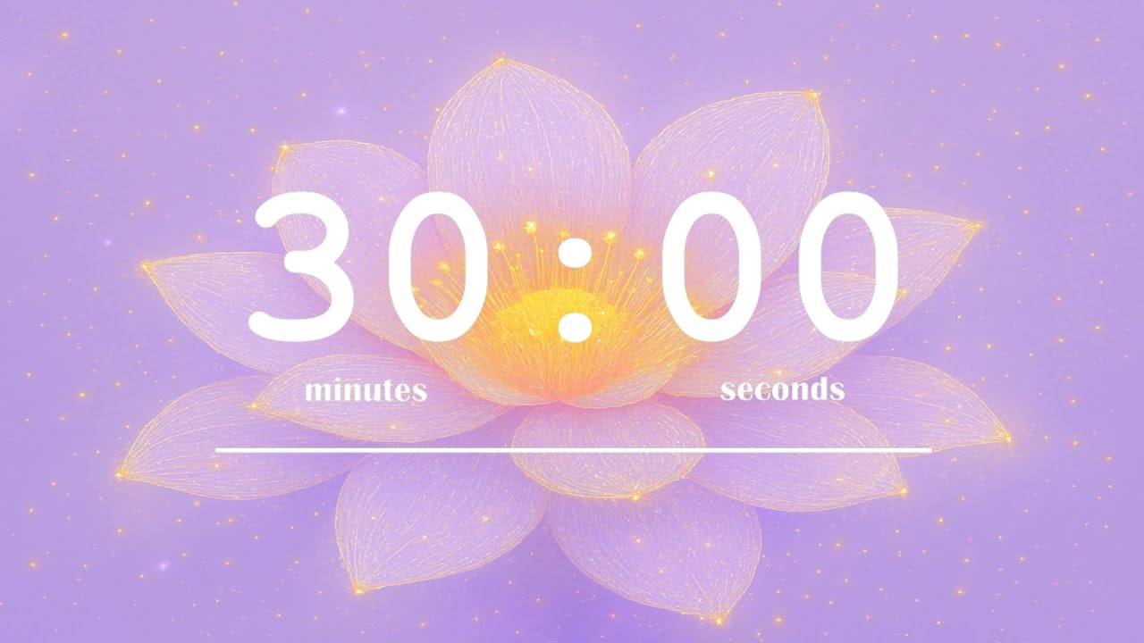 30-minute twilight lotus 🌌🪷✨ | lavender lotus study timer